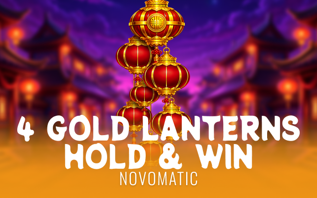 4 Gold Lanterns Hold & Win